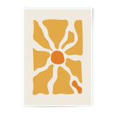 Abstract Sun Photographic Print, Modern Art Print, Geometric Wall Art, Minimalist Decor, Orange Art Print, Home Decor, Art Prints, Wall - Tawshia